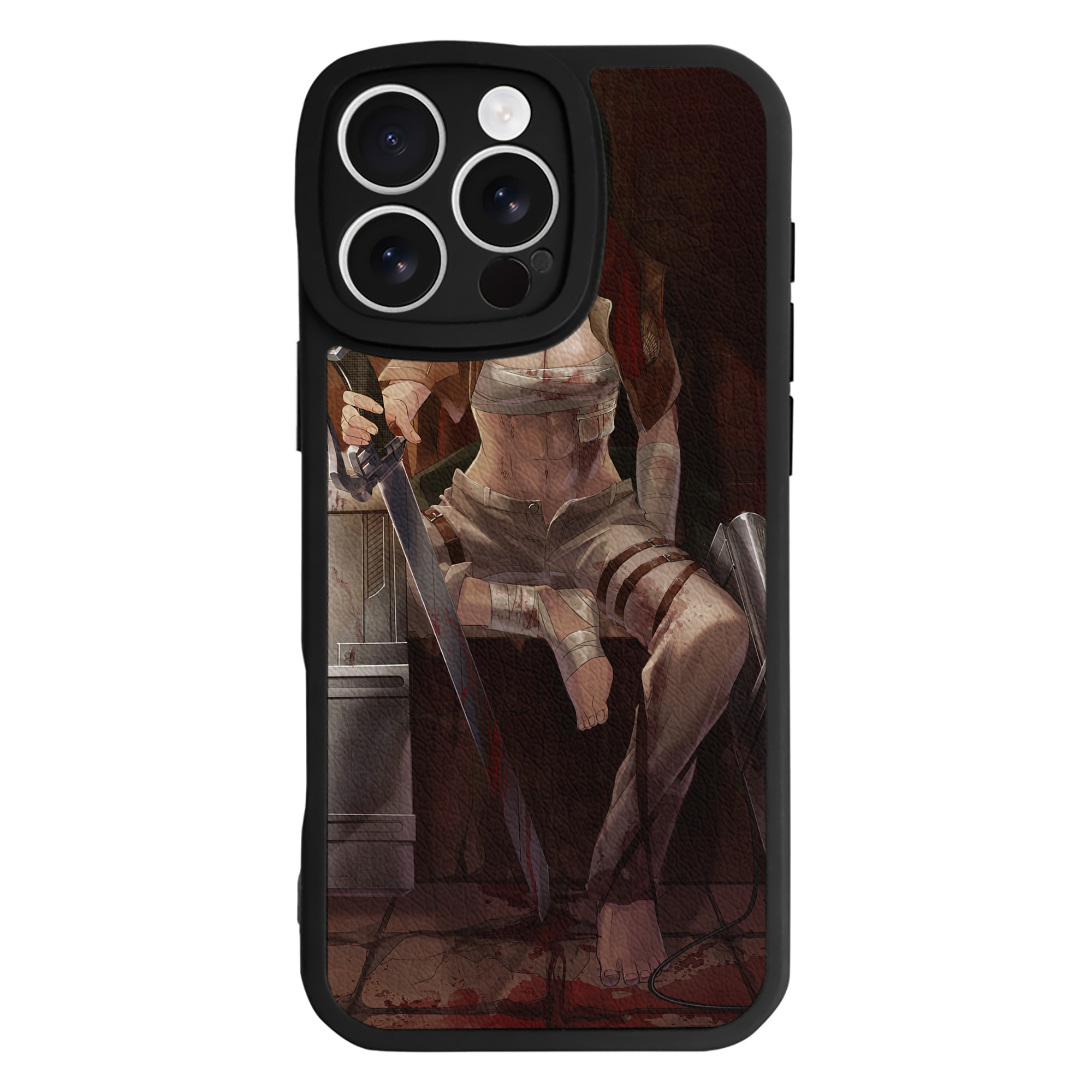 （画像用） 進撃の巨人 Attack on Titan 【iPhone 16シリーズ対応】シリコンスマホケース（レザー調） 材質：シリコン